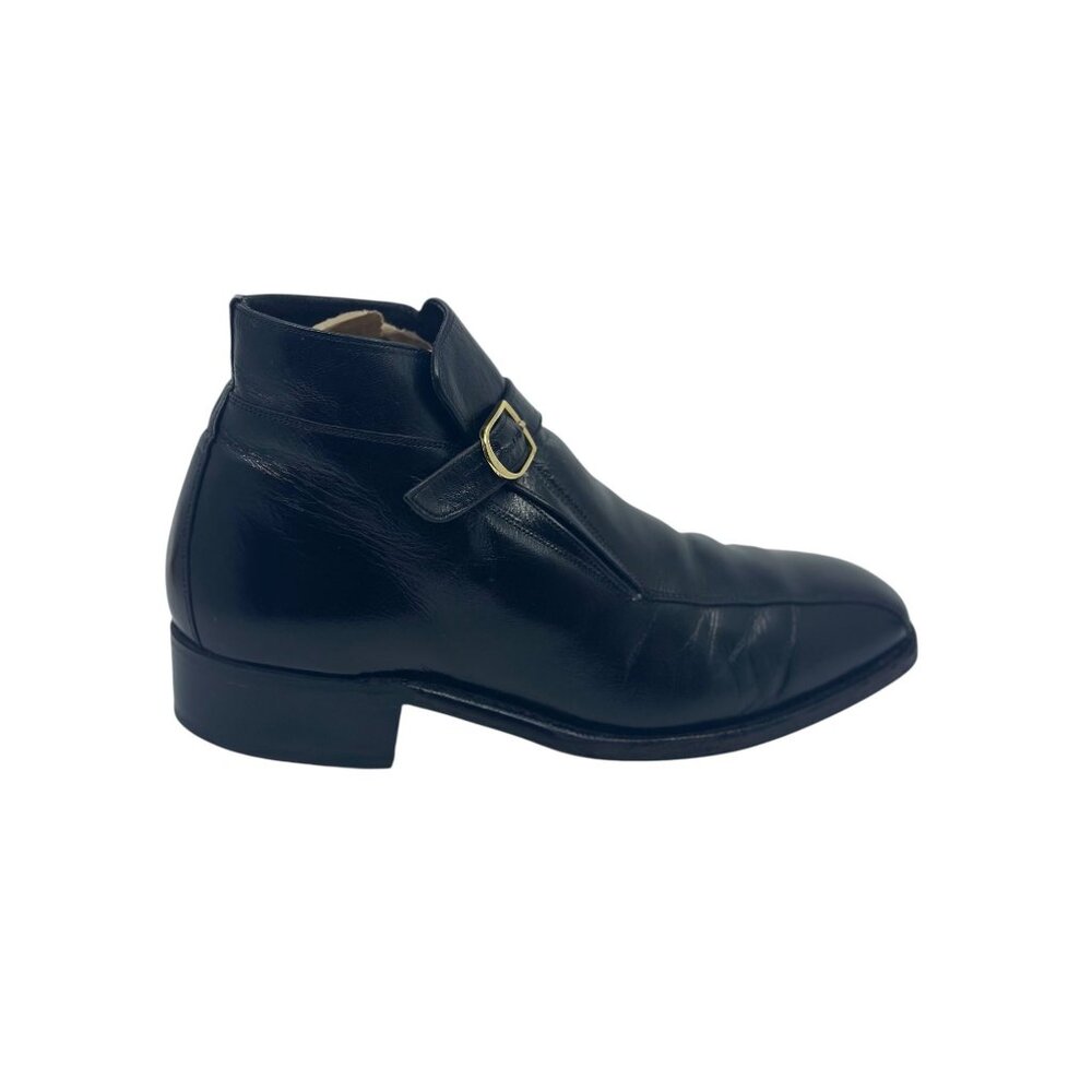 Vintage Florsheim Imperial 92142 Black‎ Leather Dress Drake Boots Size 7.eee USA